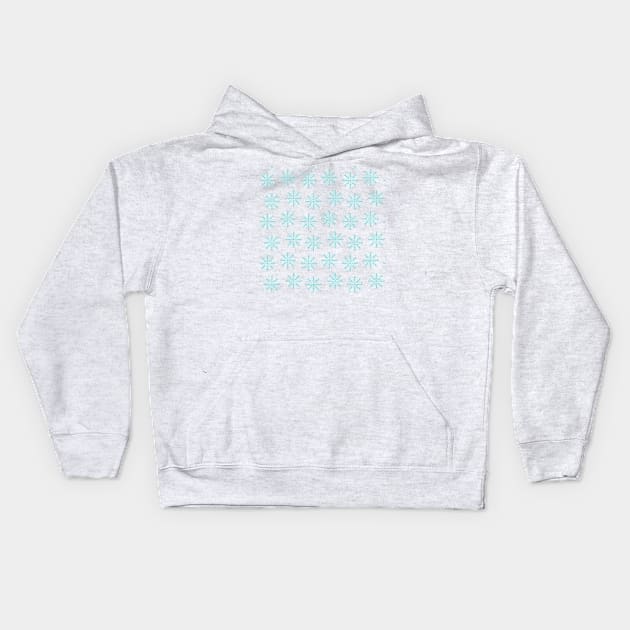 Snowflake Pattern 1 Kids Hoodie by Kelly Gigi